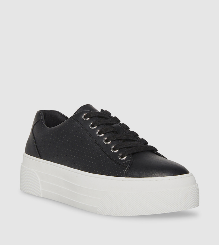 black steve madden platform sneakers