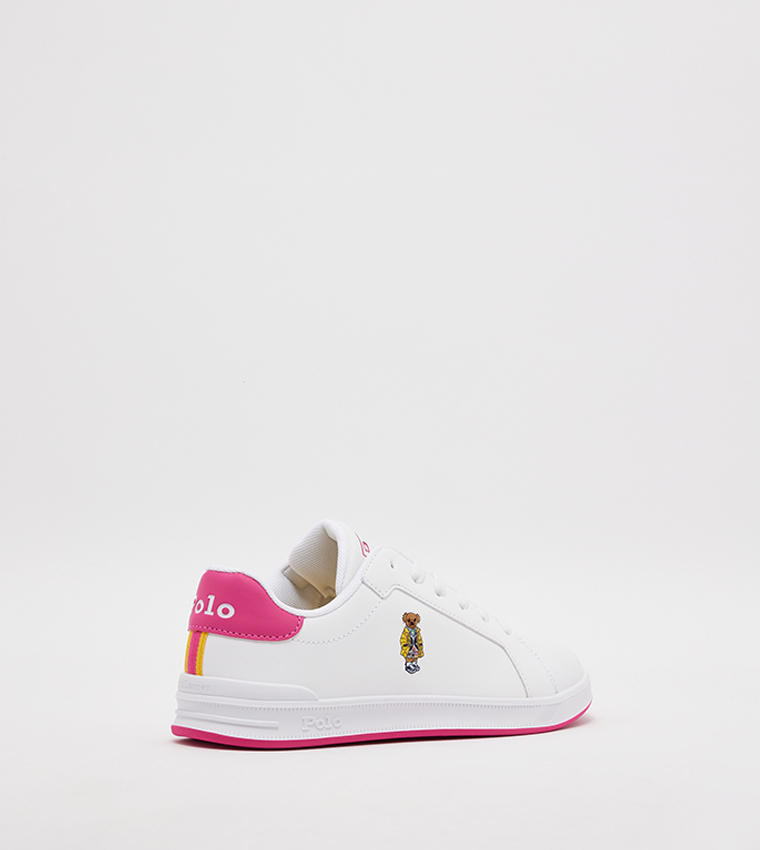 Heritage Court II Bear Juniors Low Top Sneakers