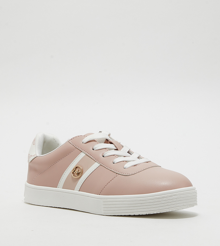 Buy Michael Kors KYLEN Logo Detail Lace Up Sneakers In Pink 6thStreet Bahrain