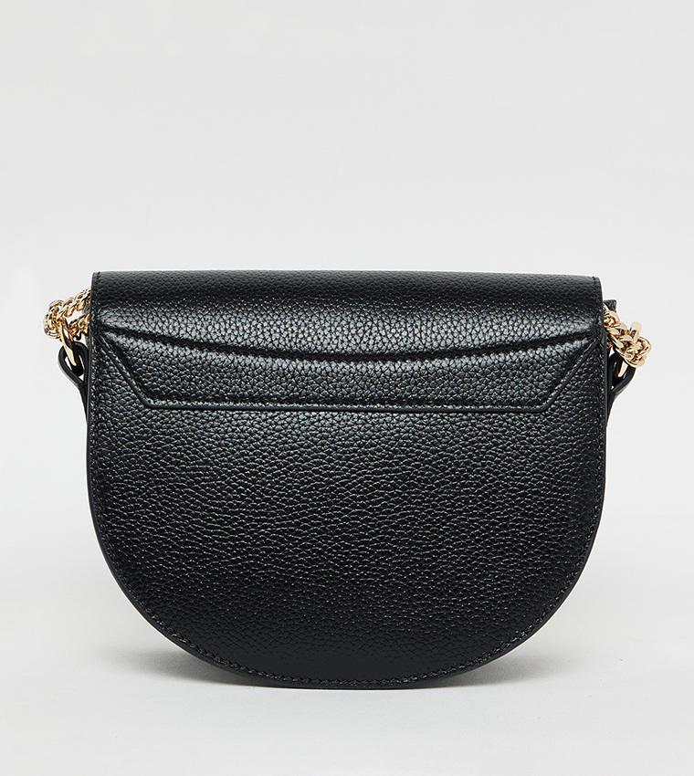 EVIE Textured Flap Saddle Bag