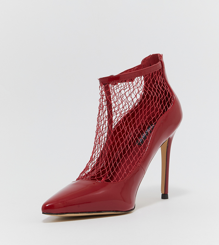 FISHNET3 Stiletto Heel Sandals