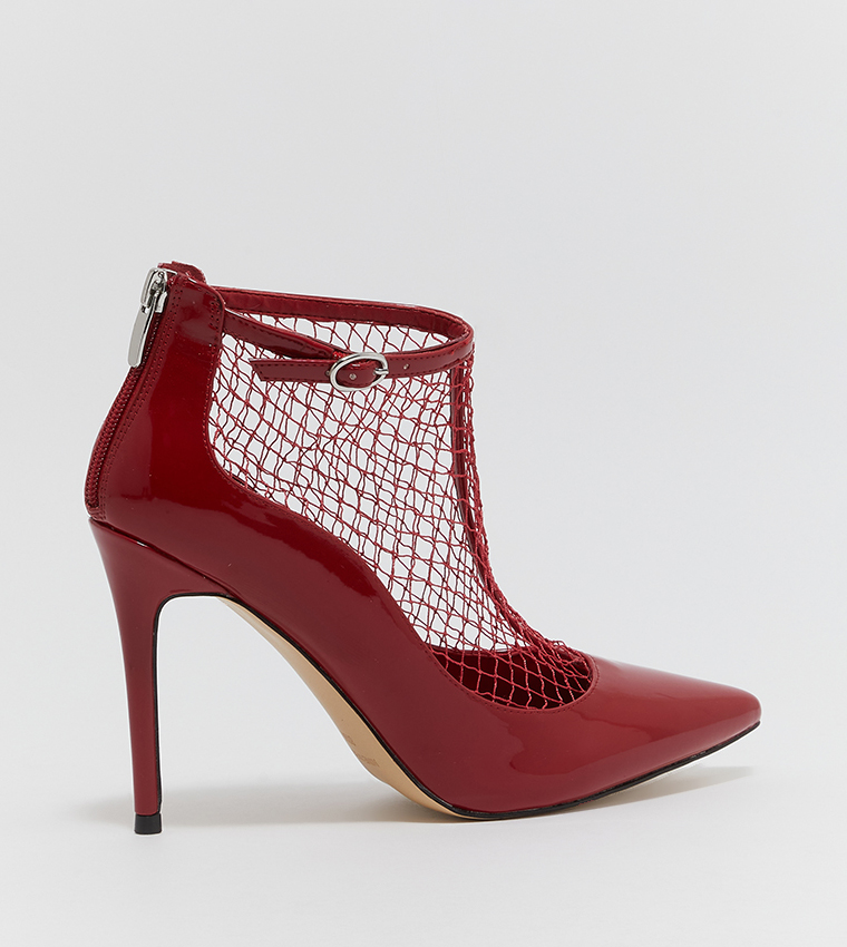 FISHNET3 Stiletto Heel Sandals
