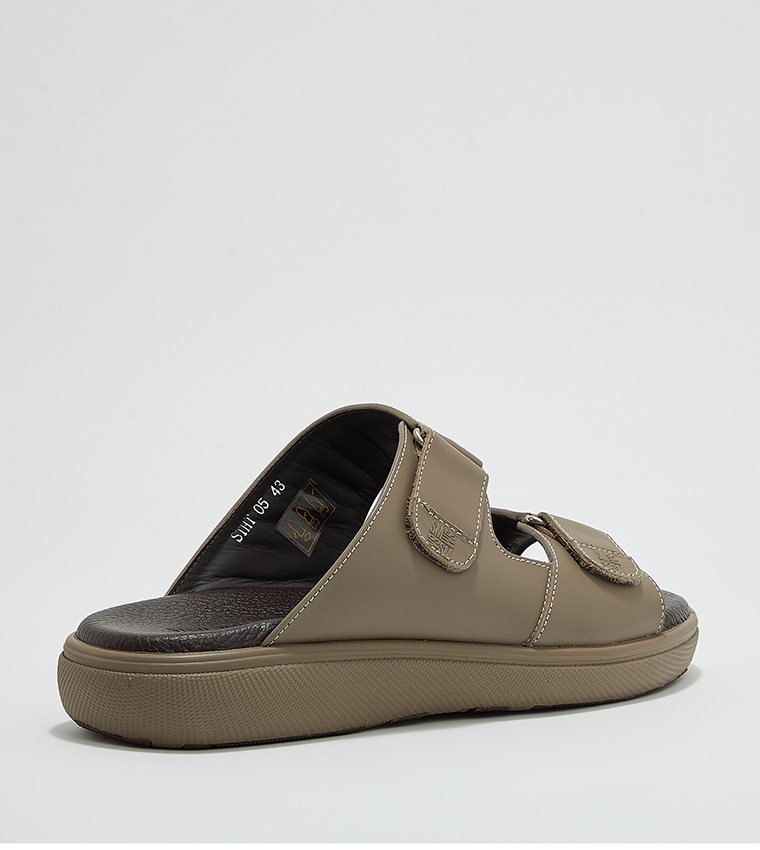 Open Toe Velcro Closure Casual Sandals