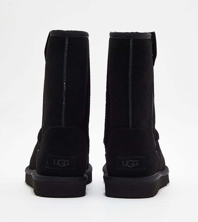 Zippered Mid Calf Boots