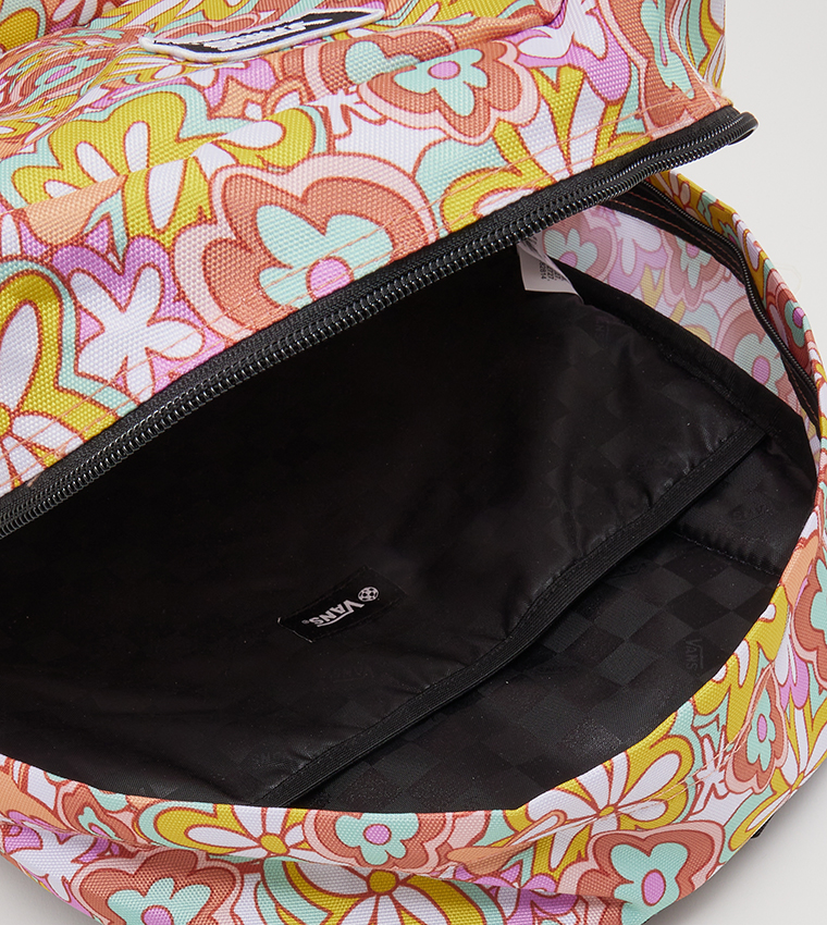 Buy Vans OLD SKOOL Floral Printed Backpack In Yellow 6thStreet UAE
