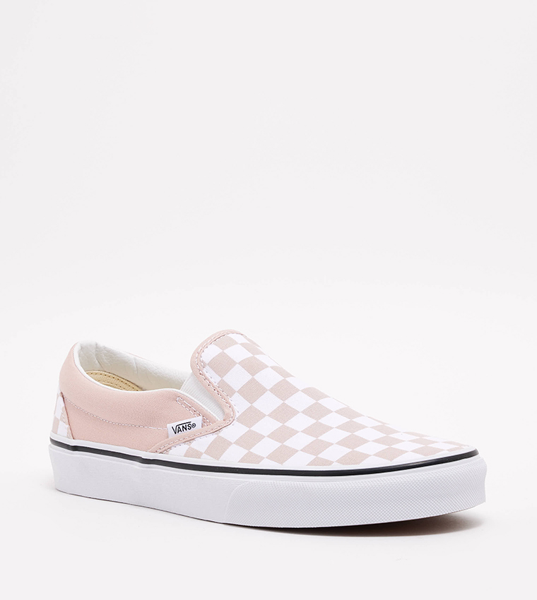 Buy Vans Checkerboard Classic Slip On Shoes In Rose 6thStreet UAE