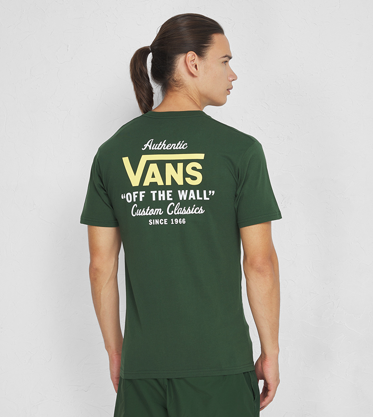 Printed Back Short Sleeves T Shirt