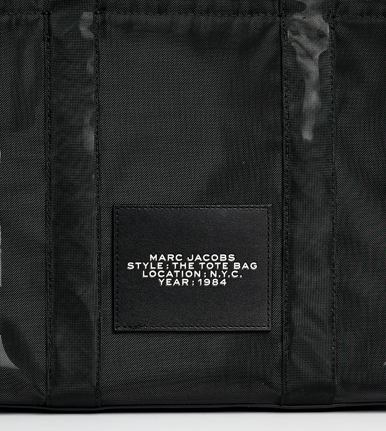 Appliqued Mesh Tote Bag
