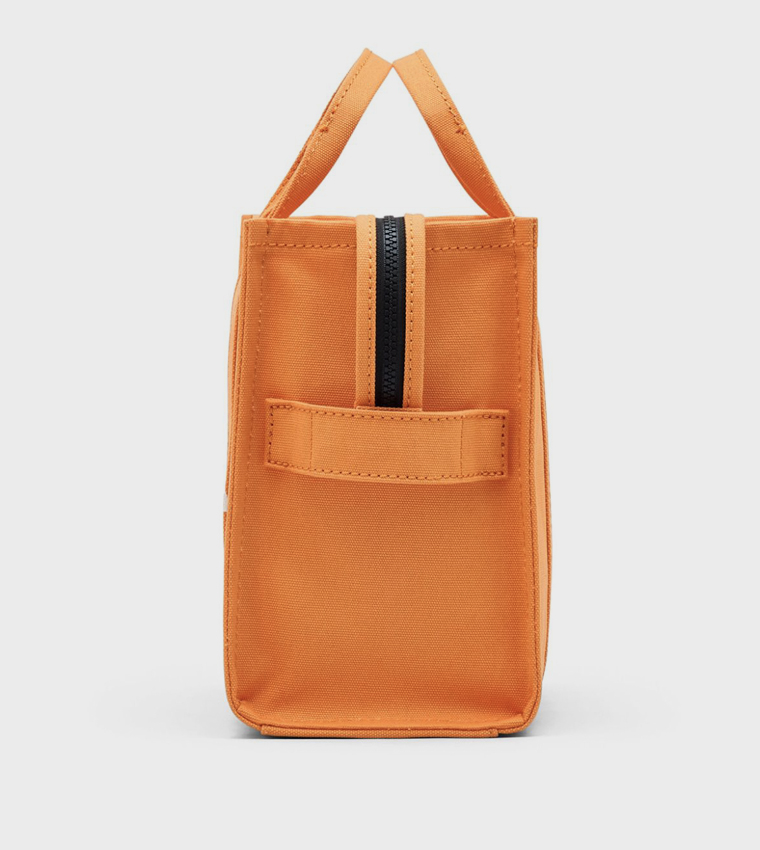 حقيبة توت قماش متوسطة بطبعة