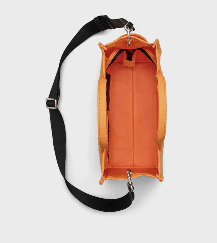 حقيبة توت قماش متوسطة بطبعة