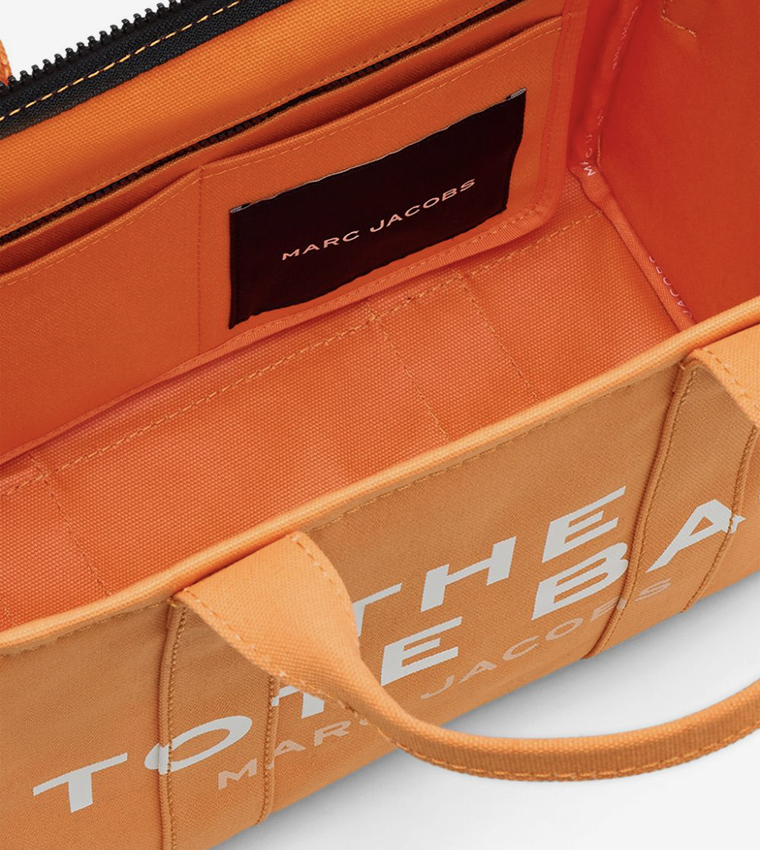 حقيبة توت قماش متوسطة بطبعة