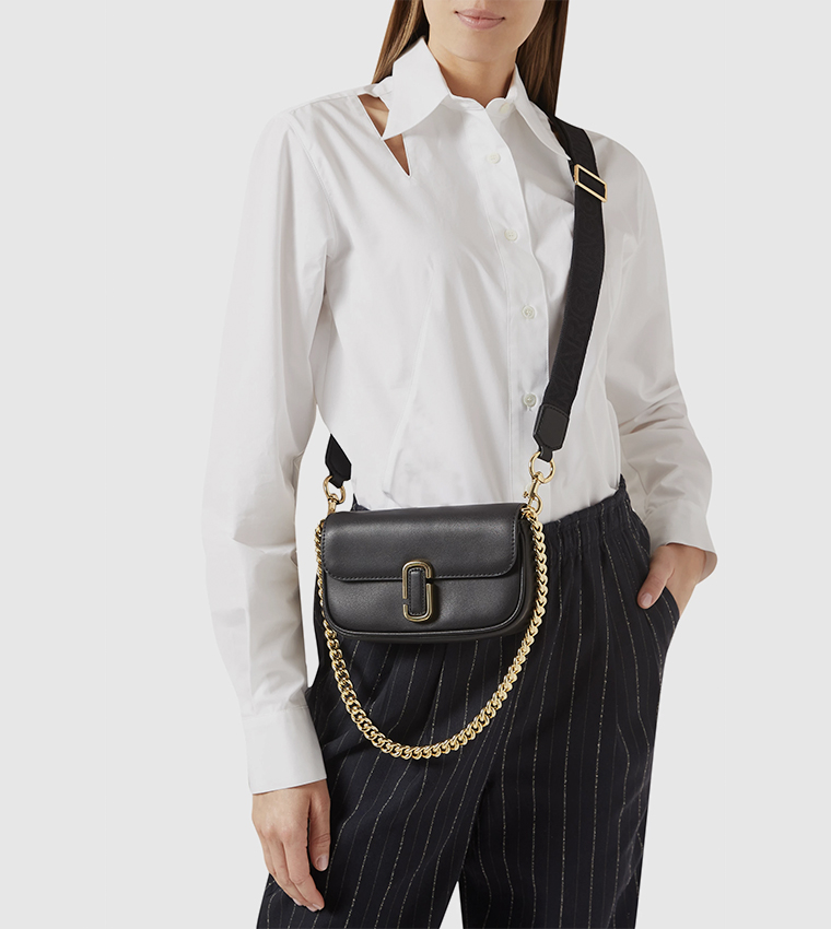 Metal Accent Crossbody Bag
