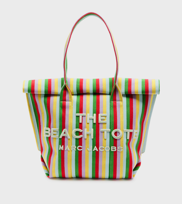 Striped Beach Tote Bag