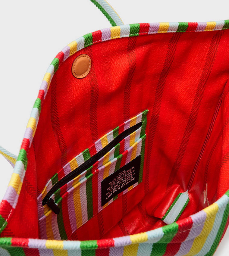 Striped Beach Tote Bag