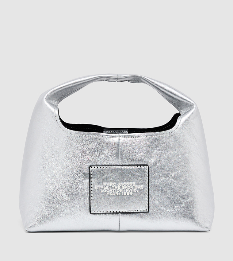 Typography Printed Mini Hobo Bag