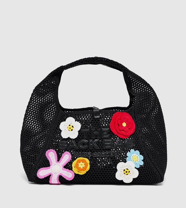 Appliqued Mini Hobo Bag