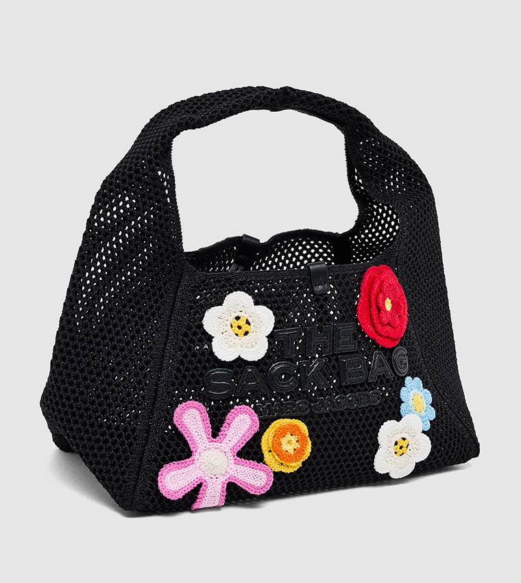 Appliqued Mini Hobo Bag