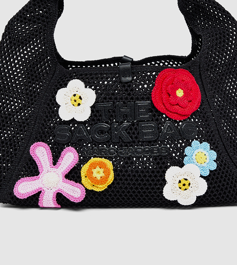 Appliqued Mini Hobo Bag
