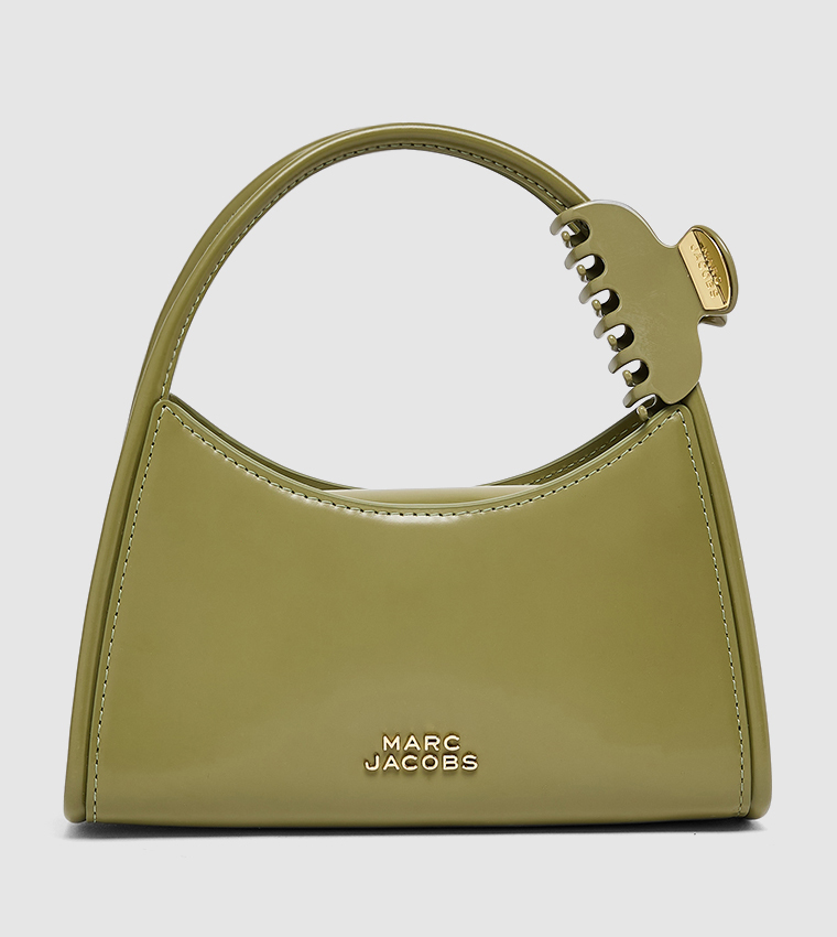 Textured Hobo Bag with Claw Clip