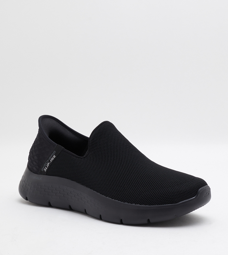 Mesh Detail Slip-On Shoes
