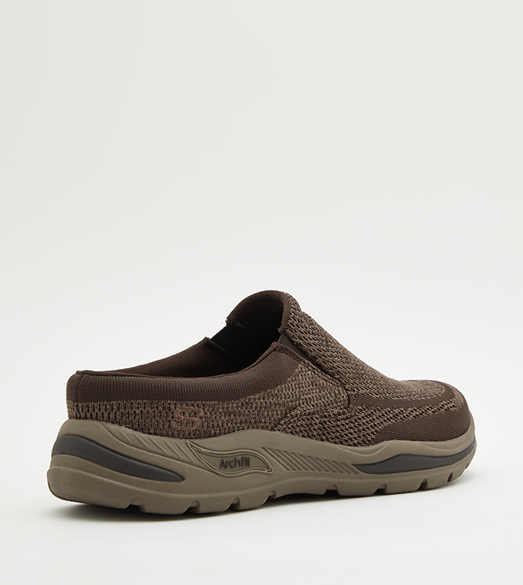 Buy Skechers ARCH FIT MOTLEY Knitted Clogs In Brown | 6thStreet Qatar
