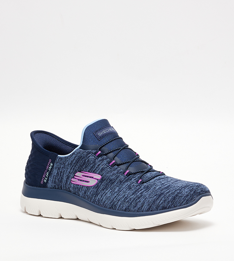 Buy Skechers SUMMITS Slip On Casual Shoes In Navy 6thStreet UAE