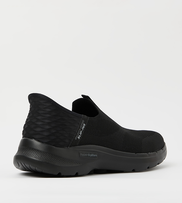 Buy Skechers SLIP INS GO WALK 6 EASY ON Walking Shoes In Black