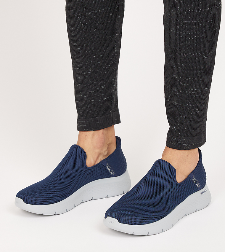 Mesh Detail Slip-On Shoes