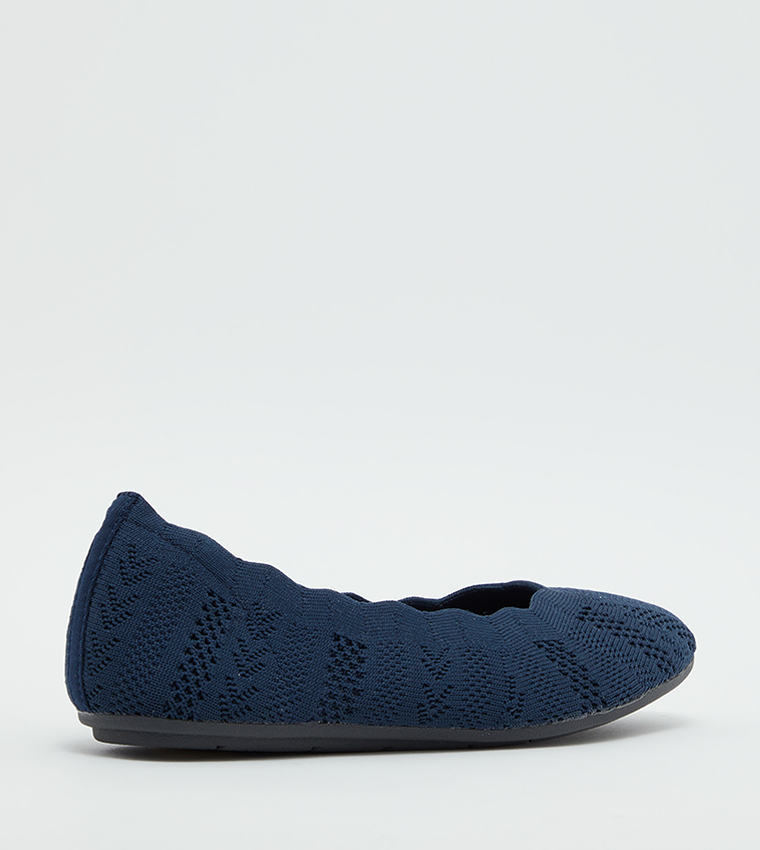 Skechers navy outlet ballet flats