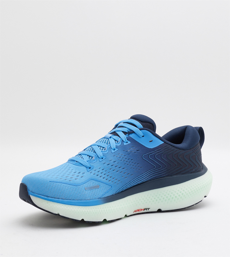 Buy Skechers RIDE 11 Lace Up Running Shoes In Blue | 6thStreet 