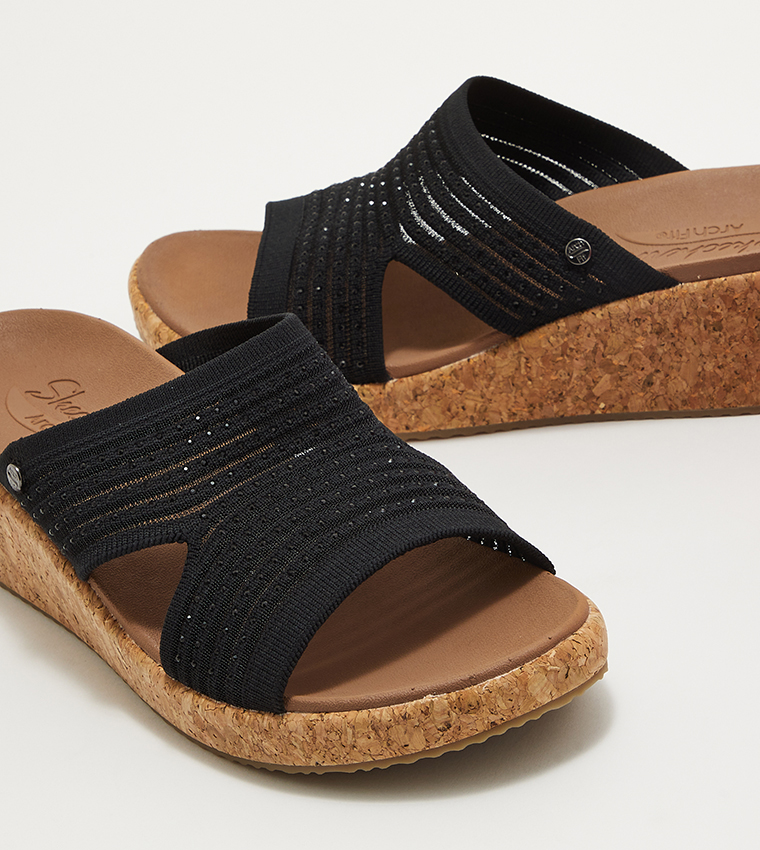 ARCH FIT BEVERLEE Stone-Embellished Wedge Sandals