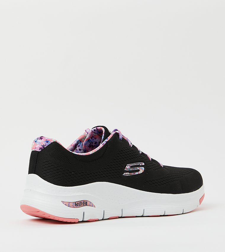 Skechers lace sale up sneakers mujer