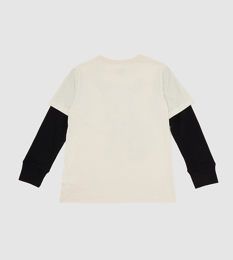 Graphic Printed 2 In 1 Long Sleeves T-Shirt