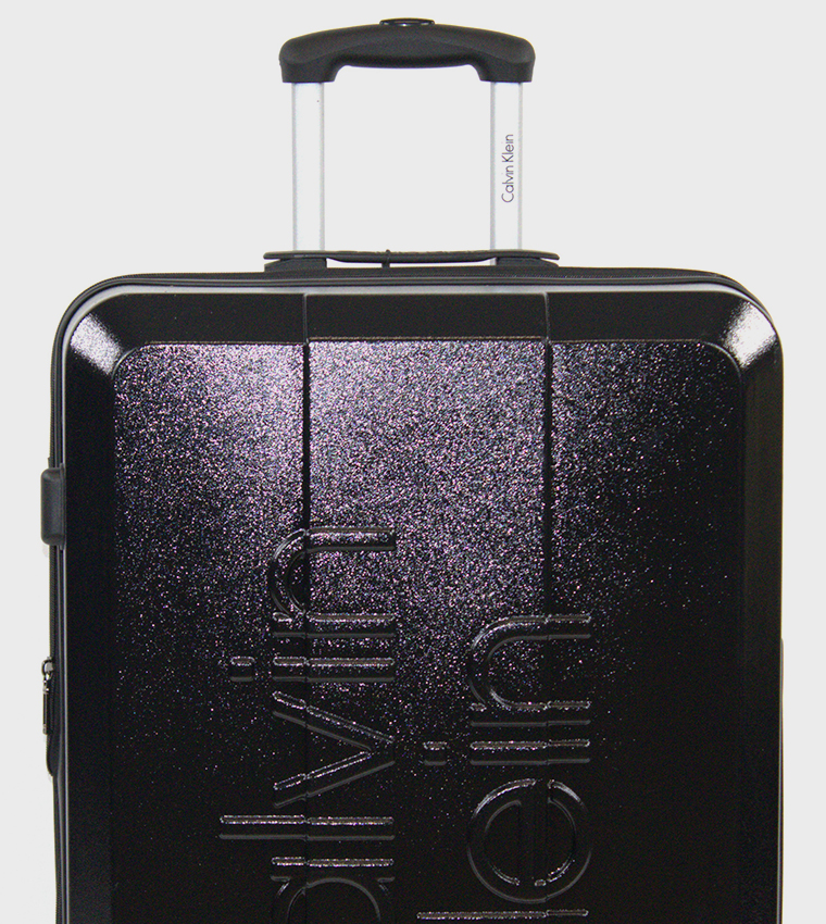 Buy Calvin Klein OVERLAY Hard Shell Spinner Luggage Trolley Bag