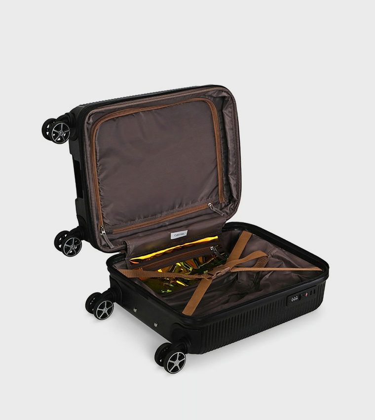 Buy Calvin Klein Avenue Small Hardshell Trolley Bag, 37cm In Black