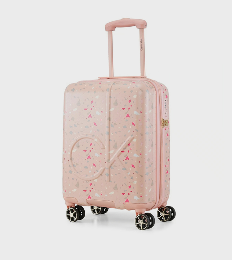 TERRAZZO ISLAND Small Printed Hardshell Trolley Bag, 37cm