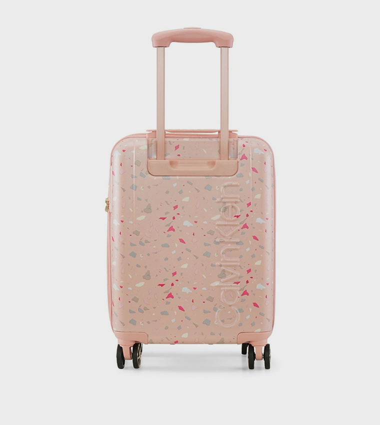 TERRAZZO ISLAND Small Printed Hardshell Trolley Bag, 37cm