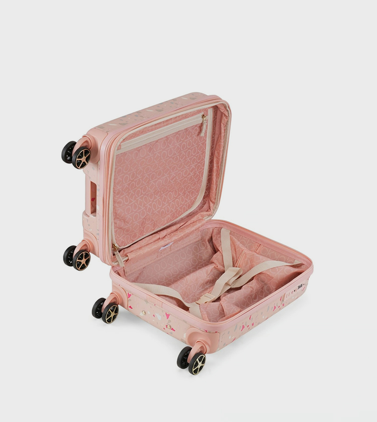 TERRAZZO ISLAND Small Printed Hardshell Trolley Bag, 37cm