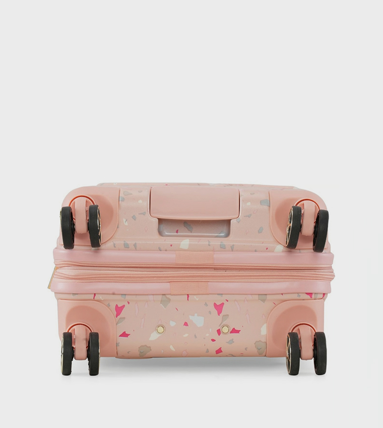 TERRAZZO ISLAND Small Printed Hardshell Trolley Bag, 37cm