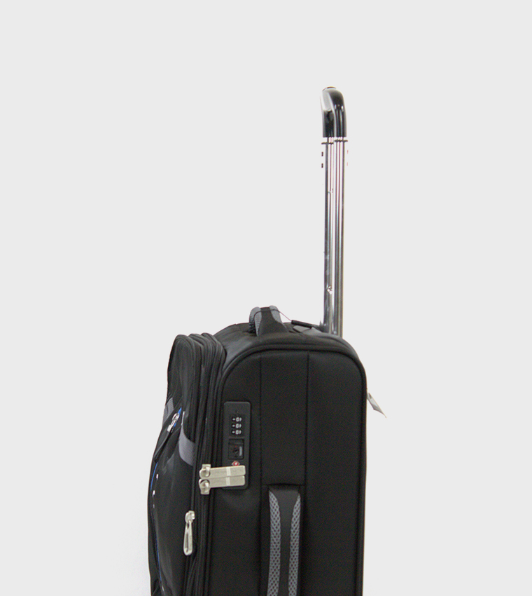 ROCK AWAY Soft Shell Spinner Luggage Trolley Cabin Bag with TSA Lock - 20"