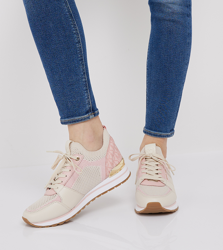 michael kors billie trainer soft pink