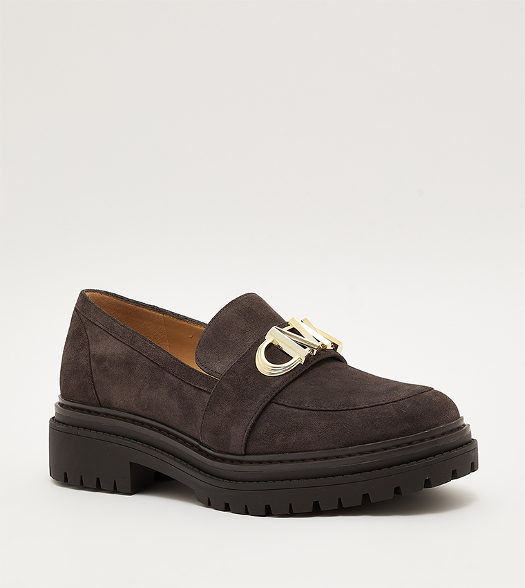 PARKER Monogram Detail Platform Loafers