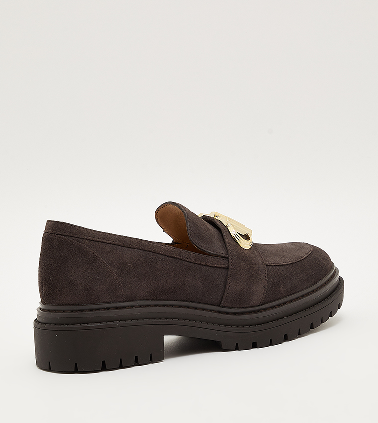 PARKER Monogram Detail Platform Loafers