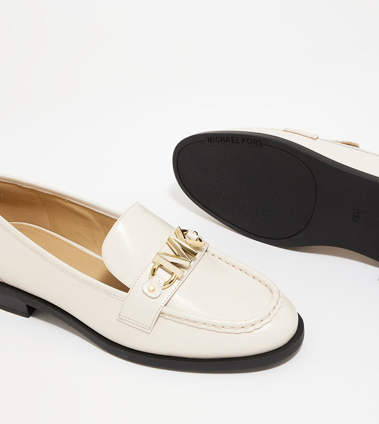 michael kors white loafers