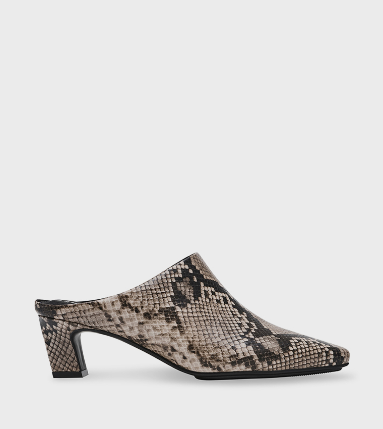 Buy Anne Klein AKSABRINE Snakeskin Heel Mules In Multiple Colors 6thStreet Kuwait