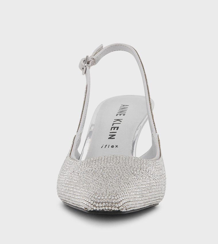 AKROSEL-C Embellished Slingback Pumps