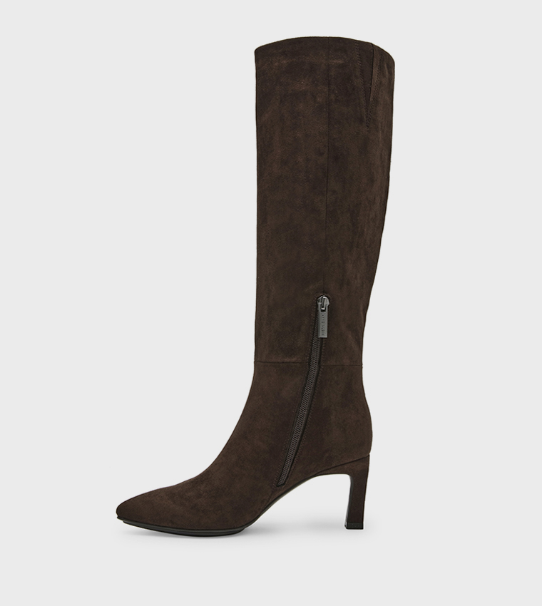 AKRENE Pointed Toe Knee High Boots