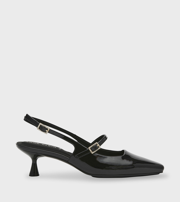 AKTYRA Kitten Heel Slingback Pumps