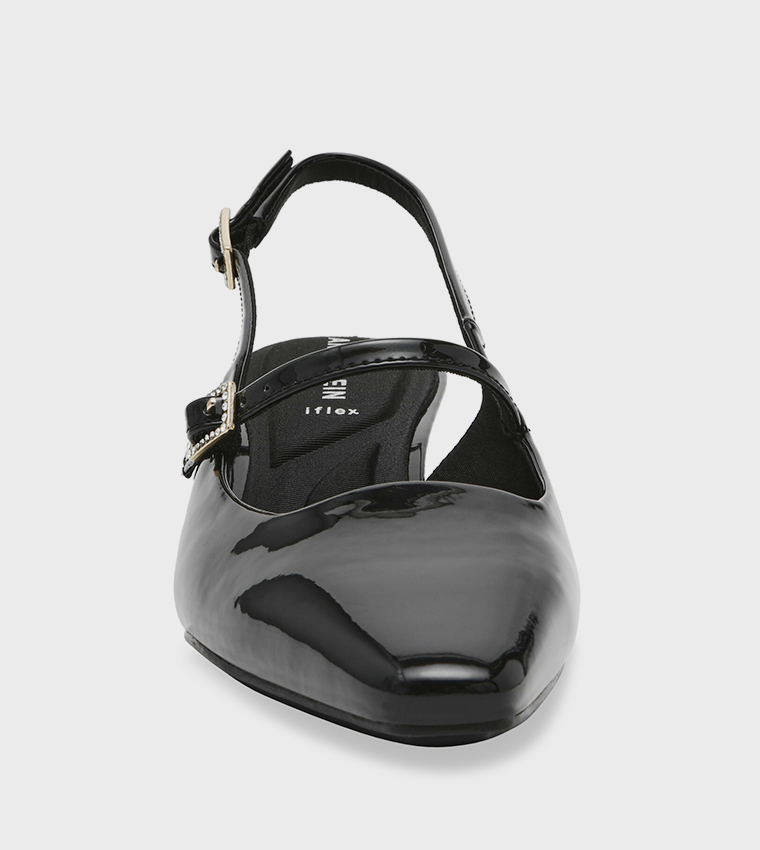 AKTYRA Kitten Heel Slingback Pumps