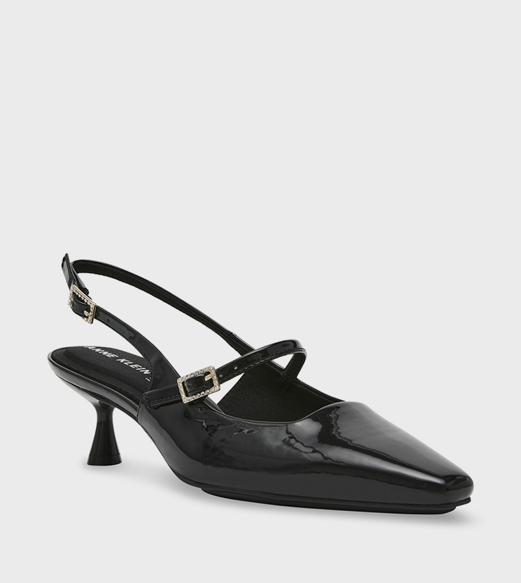 AKTYRA Kitten Heel Slingback Pumps